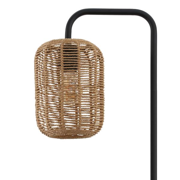 Stehleuchte Husley - Gusseisen / Papier - Natur - 1-flammig