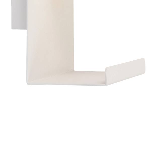 Wandleuchte Harlon - Gusseisen / Milchglas - 1-flammig - Weiß