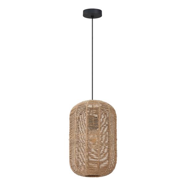 Pendelleuchte Husley - Gusseisen / Papier - Natur - 1-flammig
