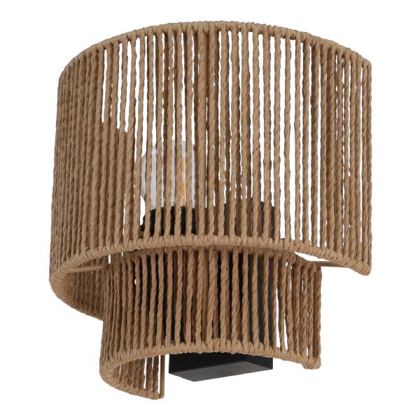 Wandleuchte Torbet - Gusseisen / Papier - Natur - 1-flammig