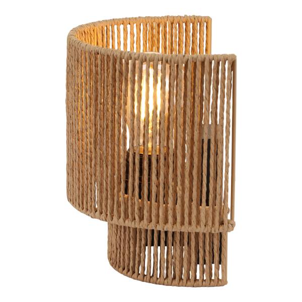 Wandleuchte Torbet - Gusseisen / Papier - Natur - 1-flammig