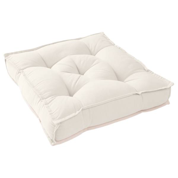 Sitzkissen SOLID - Baumwolle / Polyester - Beige