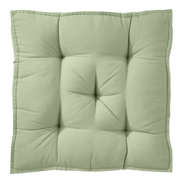 Sitzkissen SOLID - Baumwolle / Polyester - Salbei