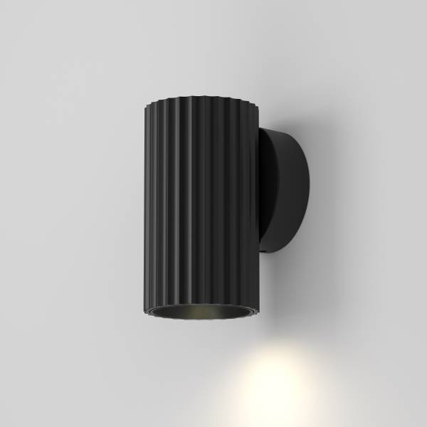 Wandleuchte Calipso - Aluminium - 1-flammig - Schwarz