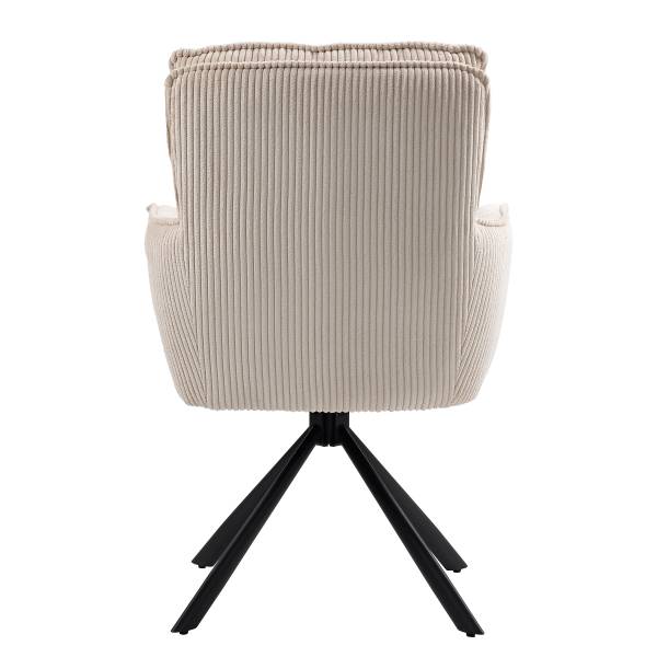 Drehbarer Armlehnenstuhl SALVIN 2er-Set - Beige