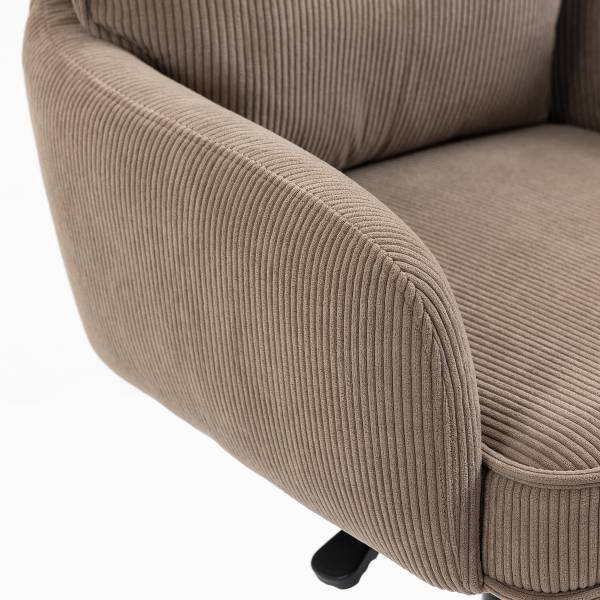 Drehbarer Barstuhl DIDRIP 2er-Set - Höhenverstellbar - Braun - Sternförmig