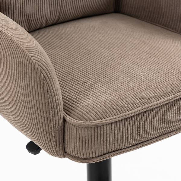 Drehbarer Barstuhl DIDRIP 2er-Set - Höhenverstellbar - Braun - Sternförmig