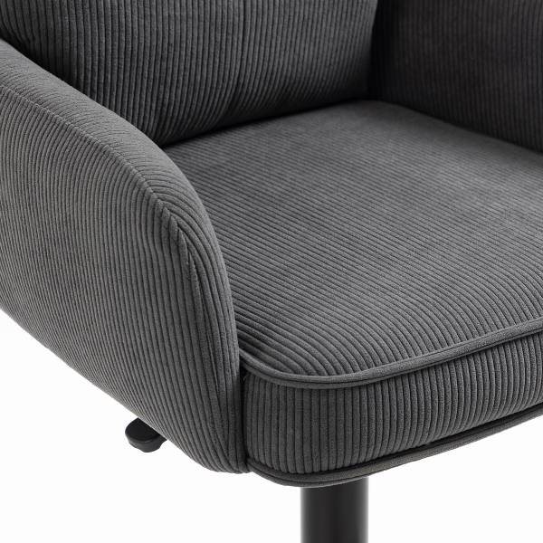 Drehbarer Barstuhl DIDRIP 2er-Set - Höhenverstellbar - Grau - Teller