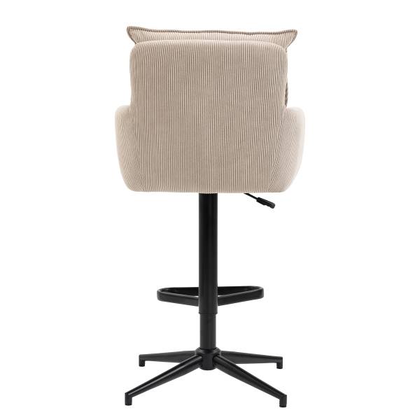 Drehbarer Barstuhl DIDRIP 2er-Set - Höhenverstellbar - Cappuccino - Sternförmig