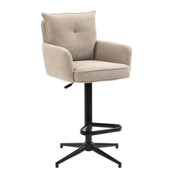 Drehbarer Barstuhl DIDRIP 2er-Set - Höhenverstellbar - Cappuccino - Sternförmig
