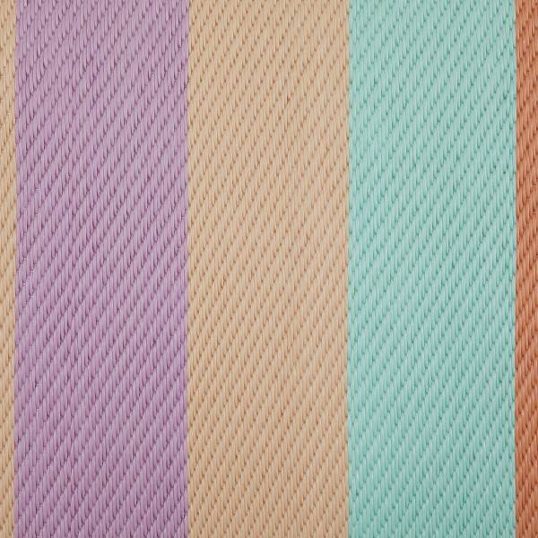 In-/Outdoorteppich COLOUR CLASH Streifen - Polypropylen / recyceltes Material - 118 x 180 cm