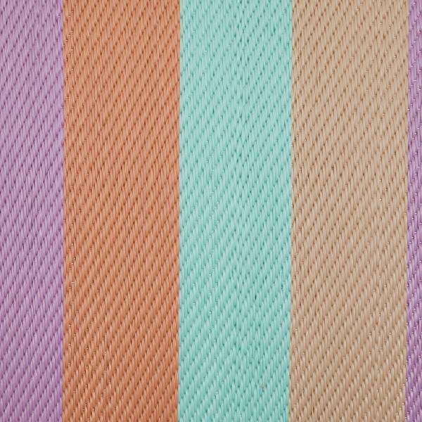 In-/Outdoorteppich COLOUR CLASH Streifen - Polypropylen / recyceltes Material - 150 x 90 cm