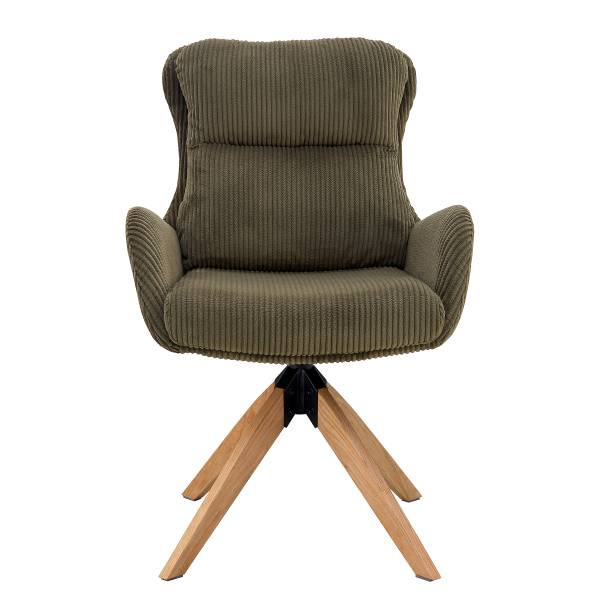 Drehbarer Armlehnenstuhl SPATZ 2er-Set - Khaki