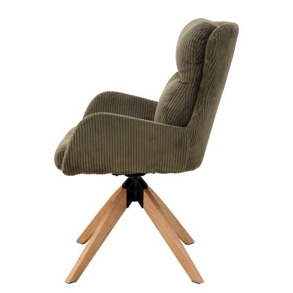 Drehbarer Armlehnenstuhl SPATZ 2er-Set - Khaki