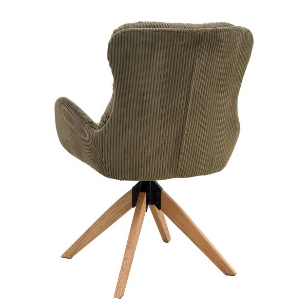 Drehbarer Armlehnenstuhl SPATZ 2er-Set - Khaki