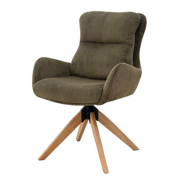 Drehbarer Armlehnenstuhl SPATZ 2er-Set - Khaki