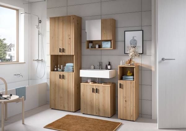 Waschbeckenunterschrank Mone 60 cm - Eiche Artisan Dekor