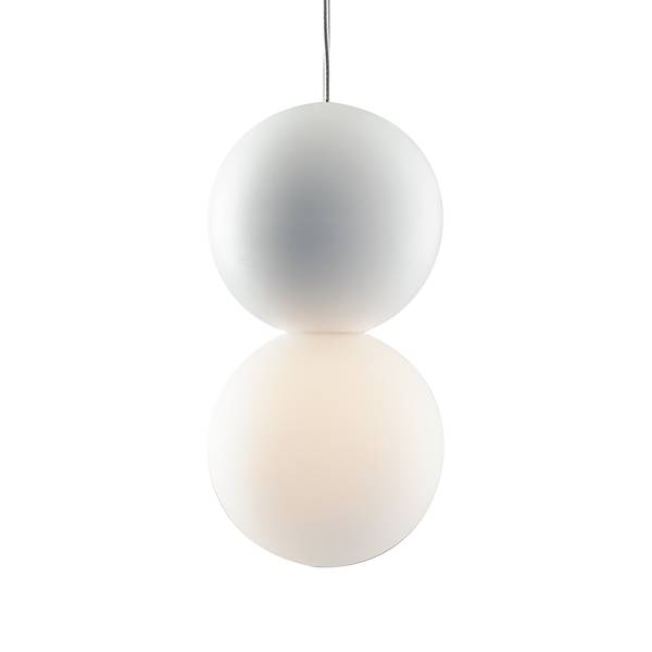 Pendelleuchte Kiss - Acrylglas / Gips - 1-flammig
