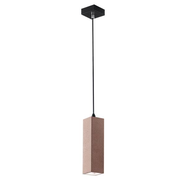 Pendelleuchte Kruk Typ A - Beton / Aluminium - 1-flammig - Braun
