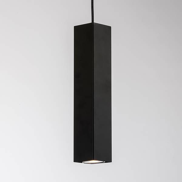 Pendelleuchte Fluke Typ D - Aluminium - 1-flammig - Schwarz