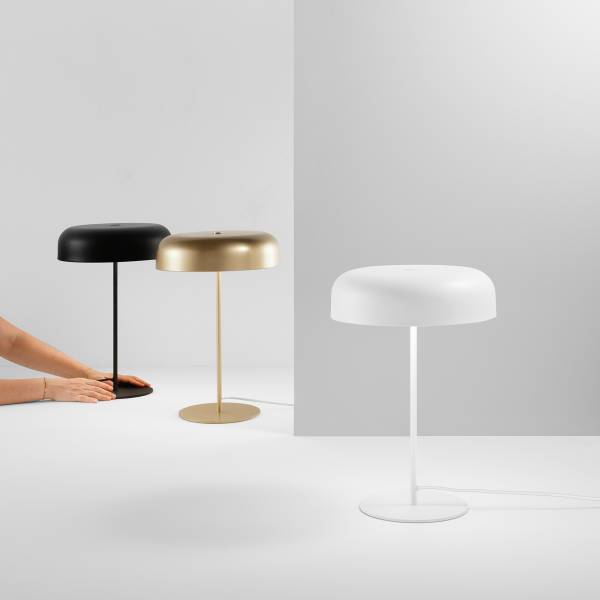 Tischleuchte Iceman - Aluminium - 2-flammig - Schwarz