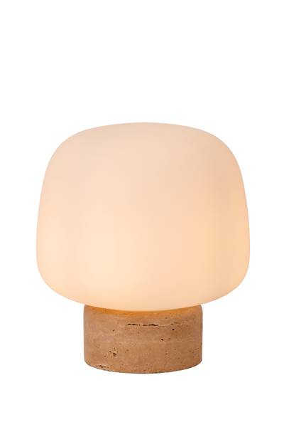 Tischleuchte Anston - Opalglas - Beige