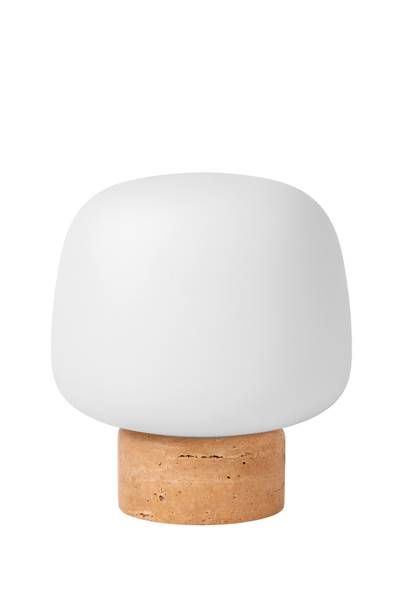 Tischleuchte Anston - Opalglas - Beige