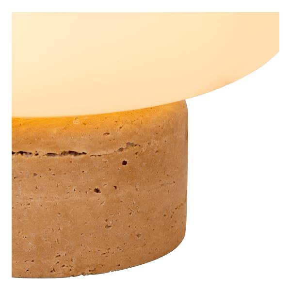 Tischleuchte Anston - Opalglas - Beige