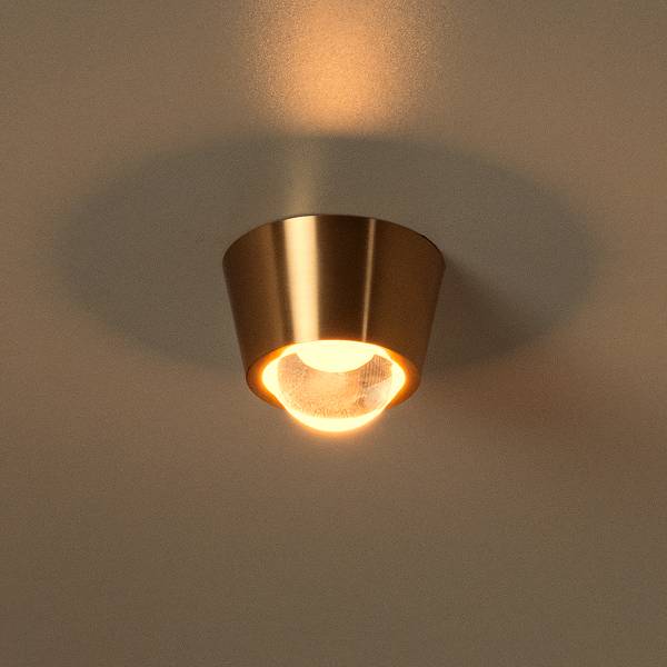 Deckenleuchte Rigon - Aluminium - Gold