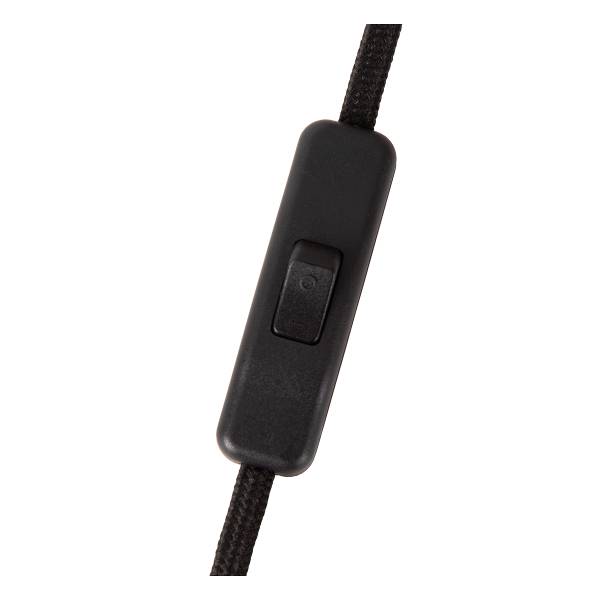 Tischleuchte Tachina - Leinen - Braun - Durchmesser: 15 cm