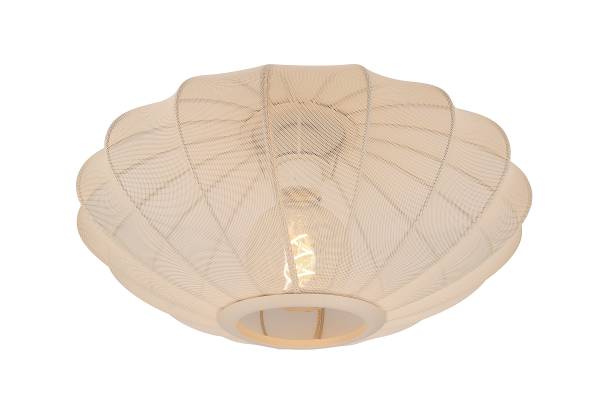 Deckenleuchte Corina - Polyester - Beige