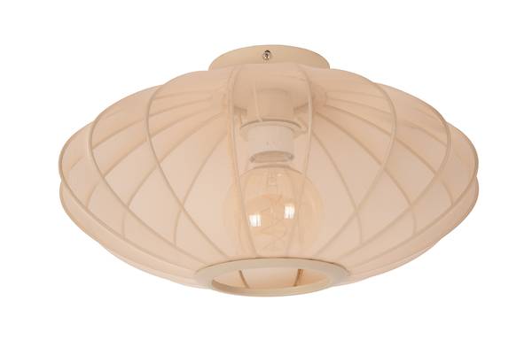 Deckenleuchte Corina - Polyester - Beige