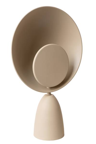Tischleuchte Castamar - Stahl - Beige