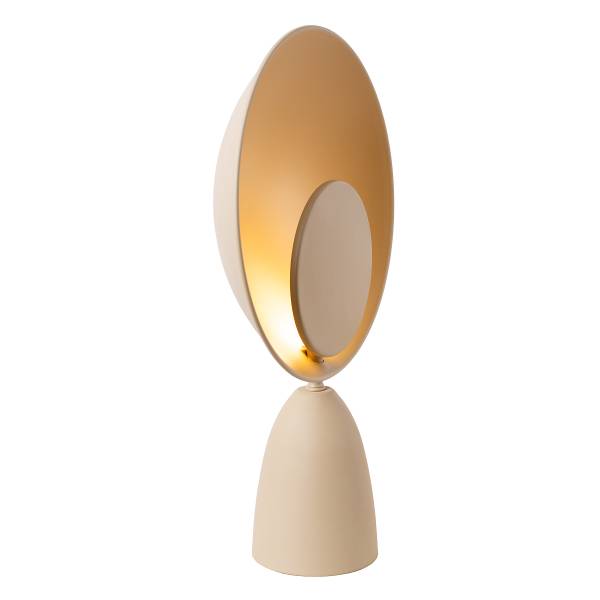 Tischleuchte Castamar - Stahl - Beige