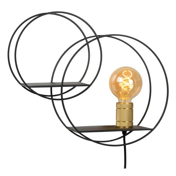 Wandleuchte Circle - Eisen - Schwarz