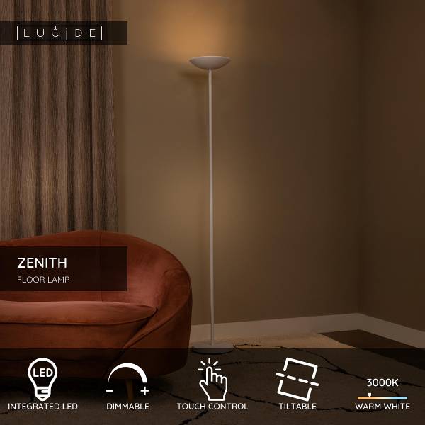 LED-Stehleuchte Zenith Typ B - Eisen - Weiß