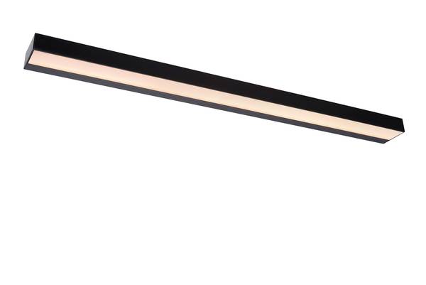 LED-Wandleuchte Alexa - Eisen - Schwarz - Tiefe: 90 cm