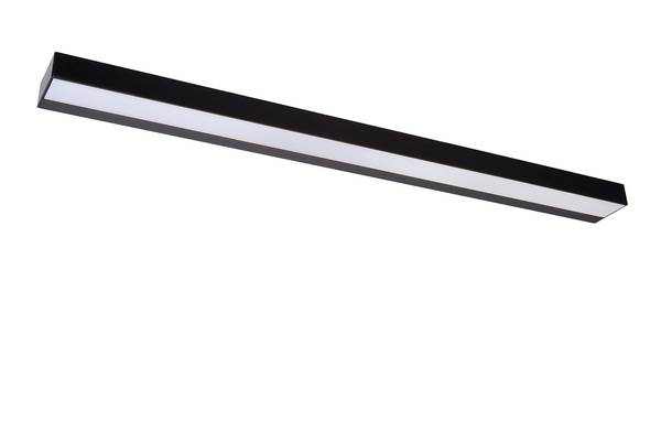 LED-Wandleuchte Alexa - Eisen - Schwarz - Tiefe: 90 cm