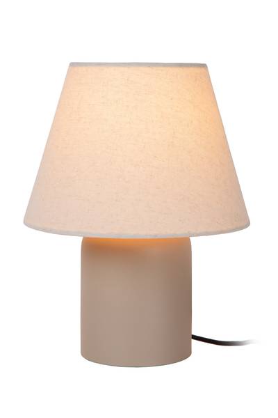 Tischleuchte Macia - Keramik - Beige