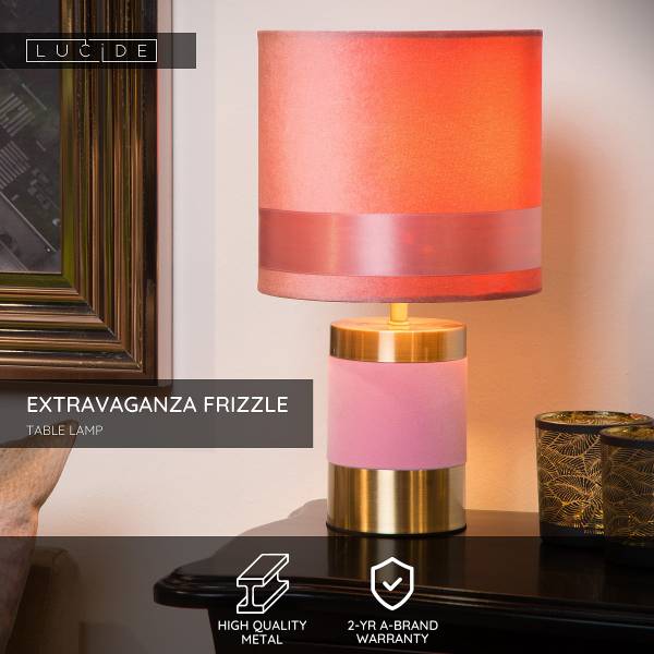 Tischleuchte Extravaganza Frizzle - Eisen - Rosa