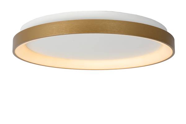 LED-Deckenleuchte Vidal - Acrylglas - Gold - Durchmesser: 48 cm