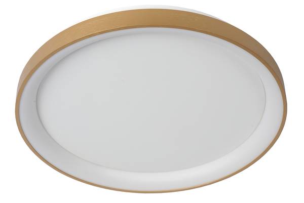 LED-Deckenleuchte Vidal - Acrylglas - Gold - Durchmesser: 48 cm