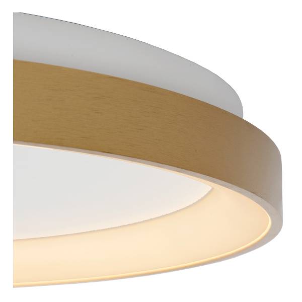 LED-Deckenleuchte Vidal - Acrylglas - Gold - Durchmesser: 48 cm