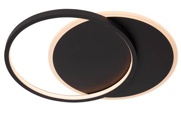 LED-Deckenleuchte Axelle - Polypropylen - Schwarz