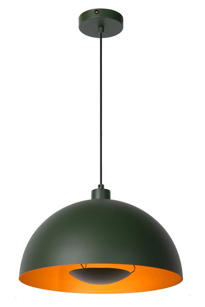 Pendelleuchte Siemon - Stahl - Grün