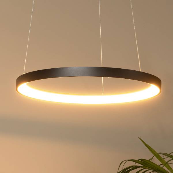 LED-Pendelleuchte Vidal - Aluminium - Schwarz