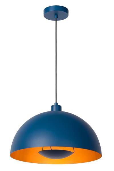 Pendelleuchte Siemon - Stahl - Blau