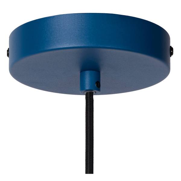 Pendelleuchte Siemon - Stahl - Blau