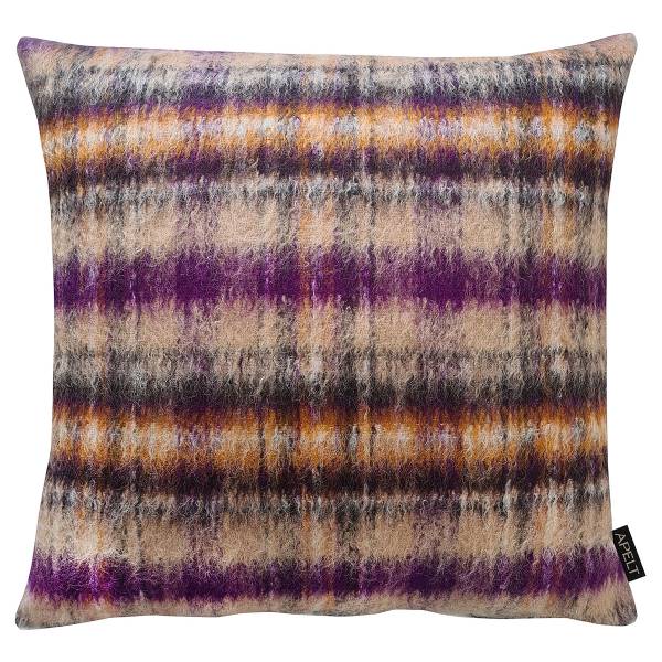 Dekokissen Celine - Jacquard-Gewebe - Mauve / Lila / Natur - 48 x 48 cm