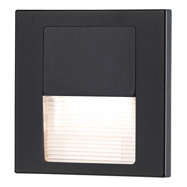 LED-Einbauleuchte Tsaro - Kunststoff - Schwarz